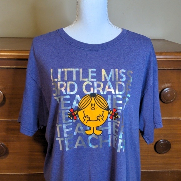 Etsy Tops - LITTLE MISS 3rd GRADE ESTY Teacher Cotton T-SHIRT 🤓 SZ L